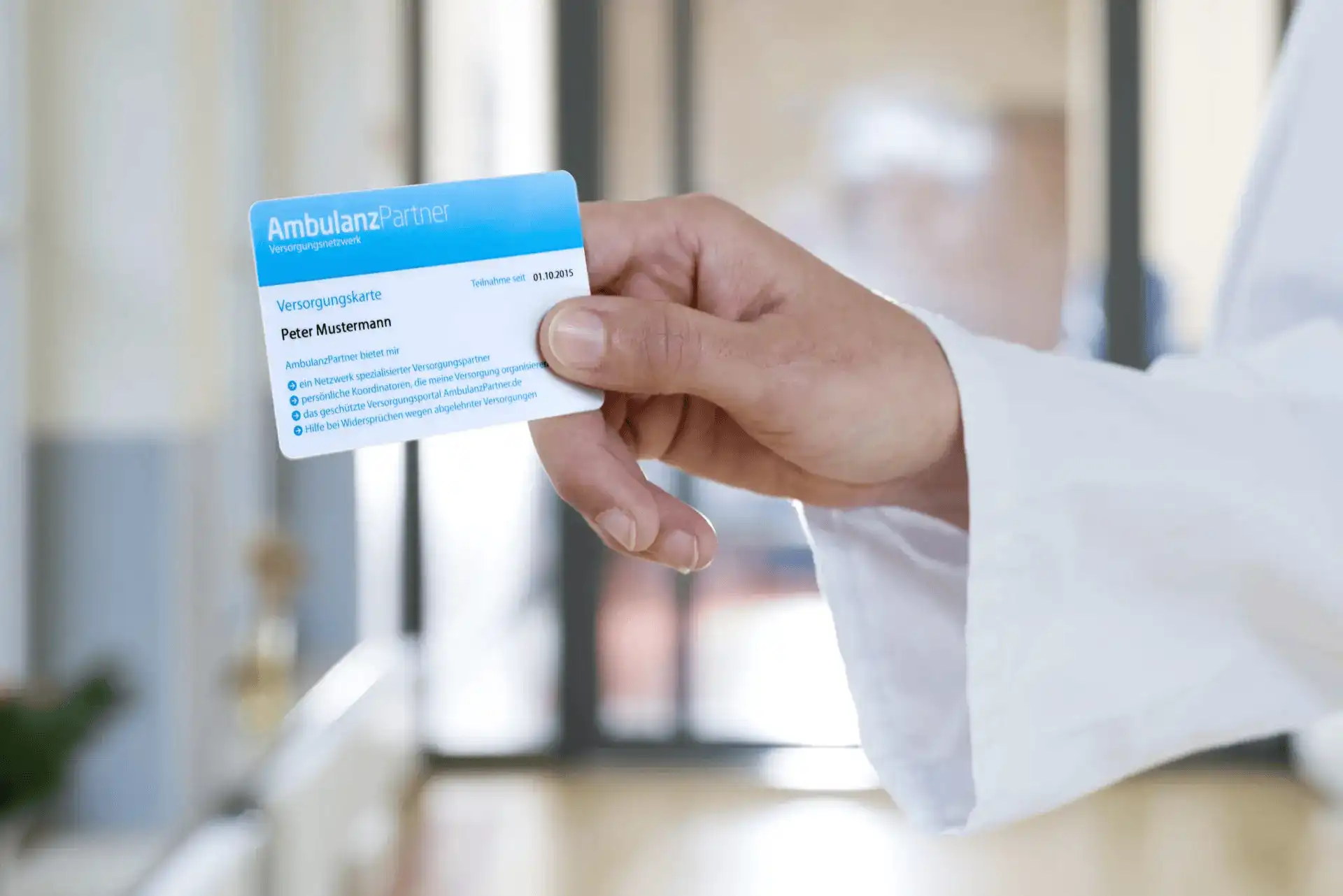 Issue of the AmbulanzPartner care card
