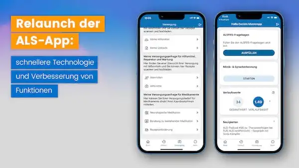 Relaunch der ALS-App: bessere Funktionen und schnellere Technik